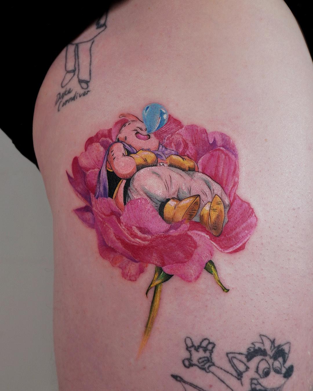 Disney Character in Pink Peony