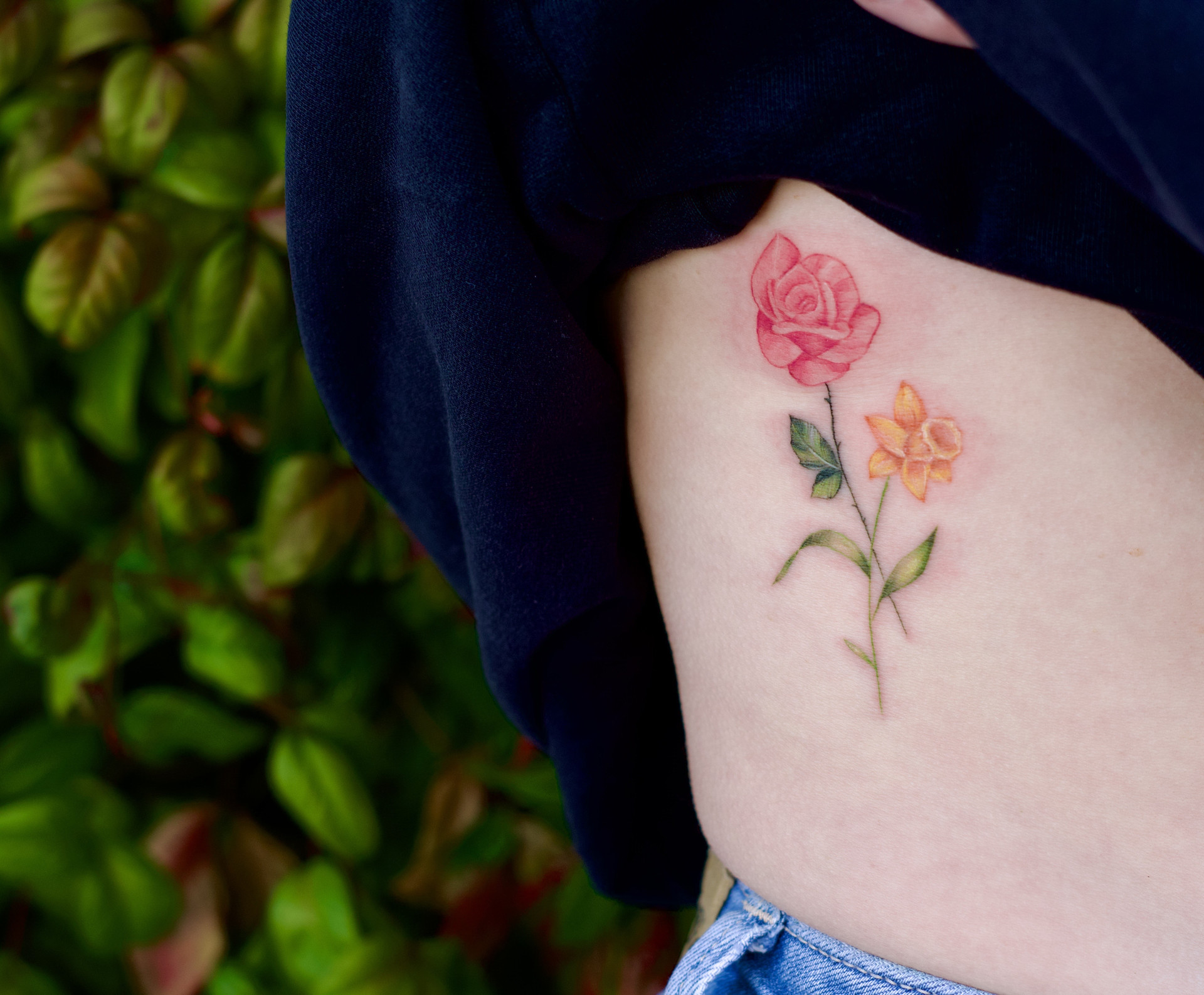 Rose and Daisy Botanical